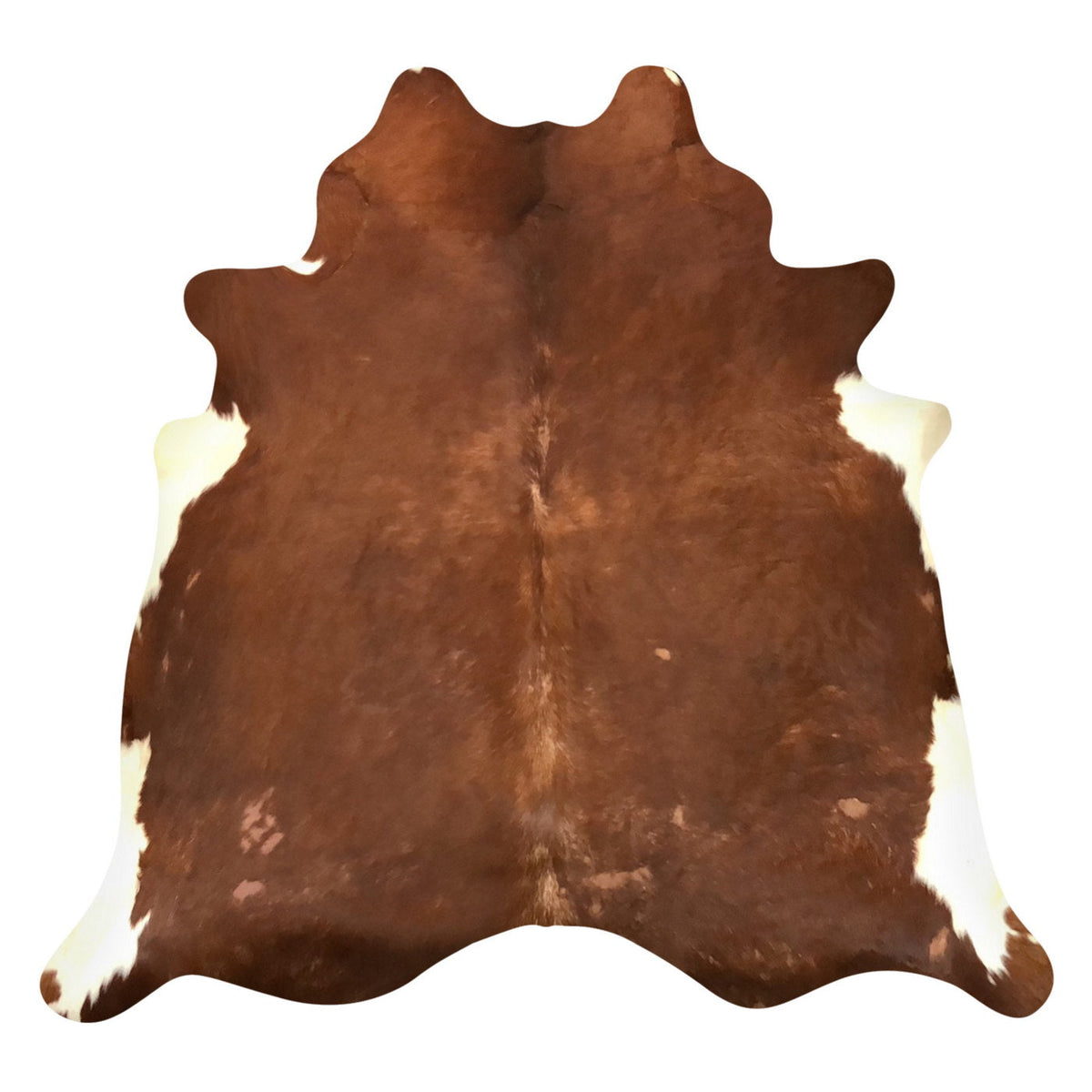 Natural Brazilian Cowhide Rug - Mocha & Ivory