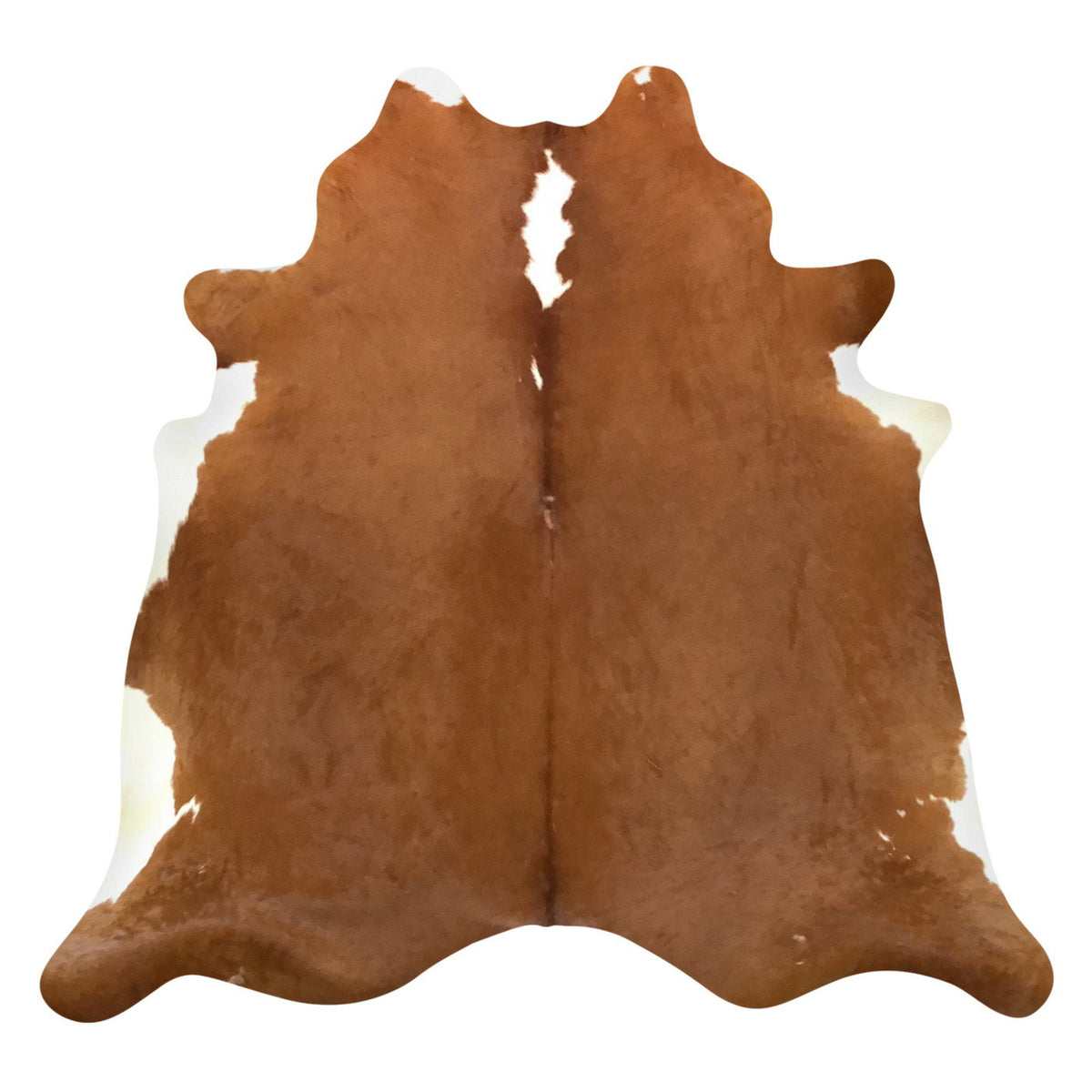 Natural Brazilian Cowhide Rug - Mocha & Ivory