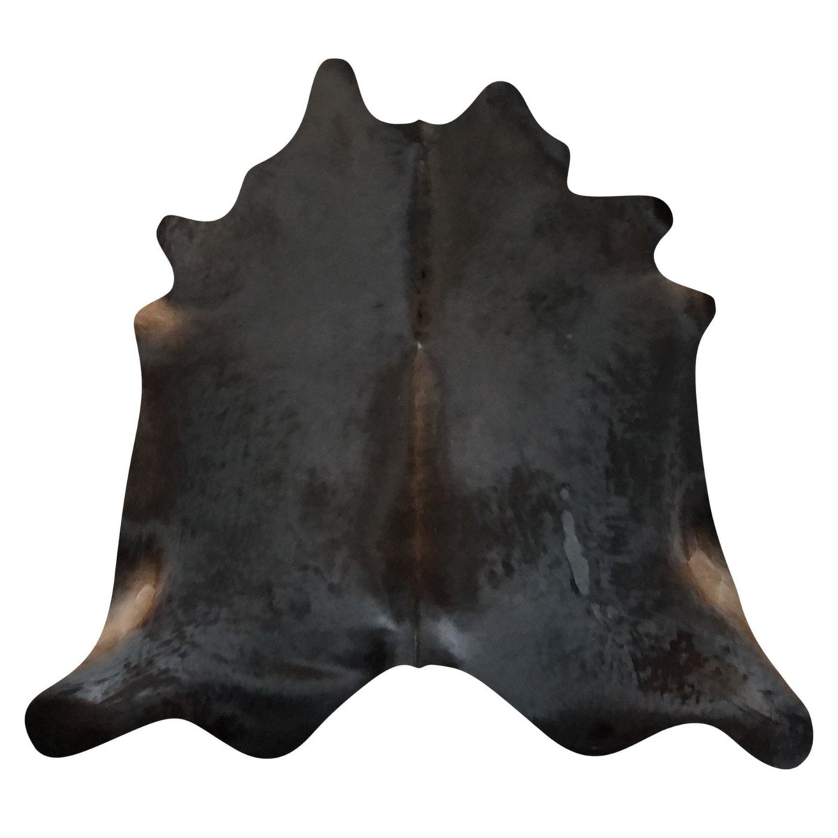 Natural Brazilian Cowhide Rug - Espresso & Caramel