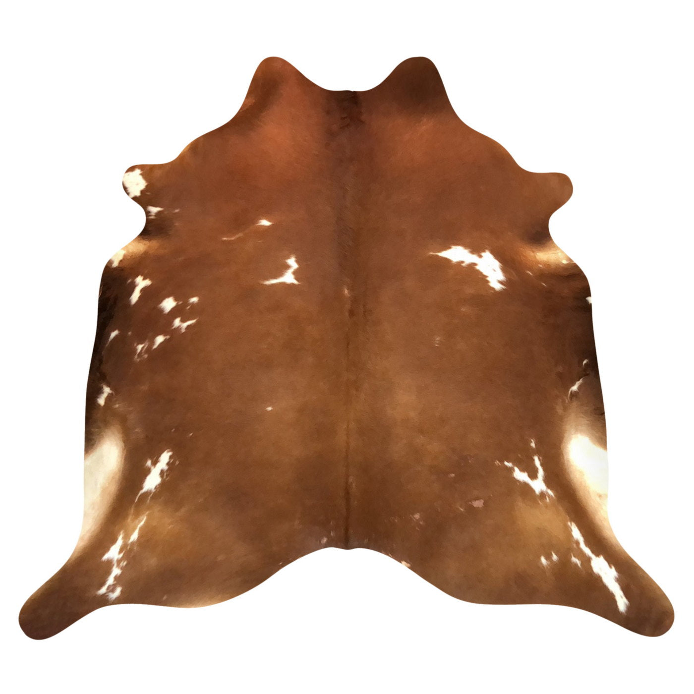 Natural Brazilian Cowhide Rug - Mocha & Ivory