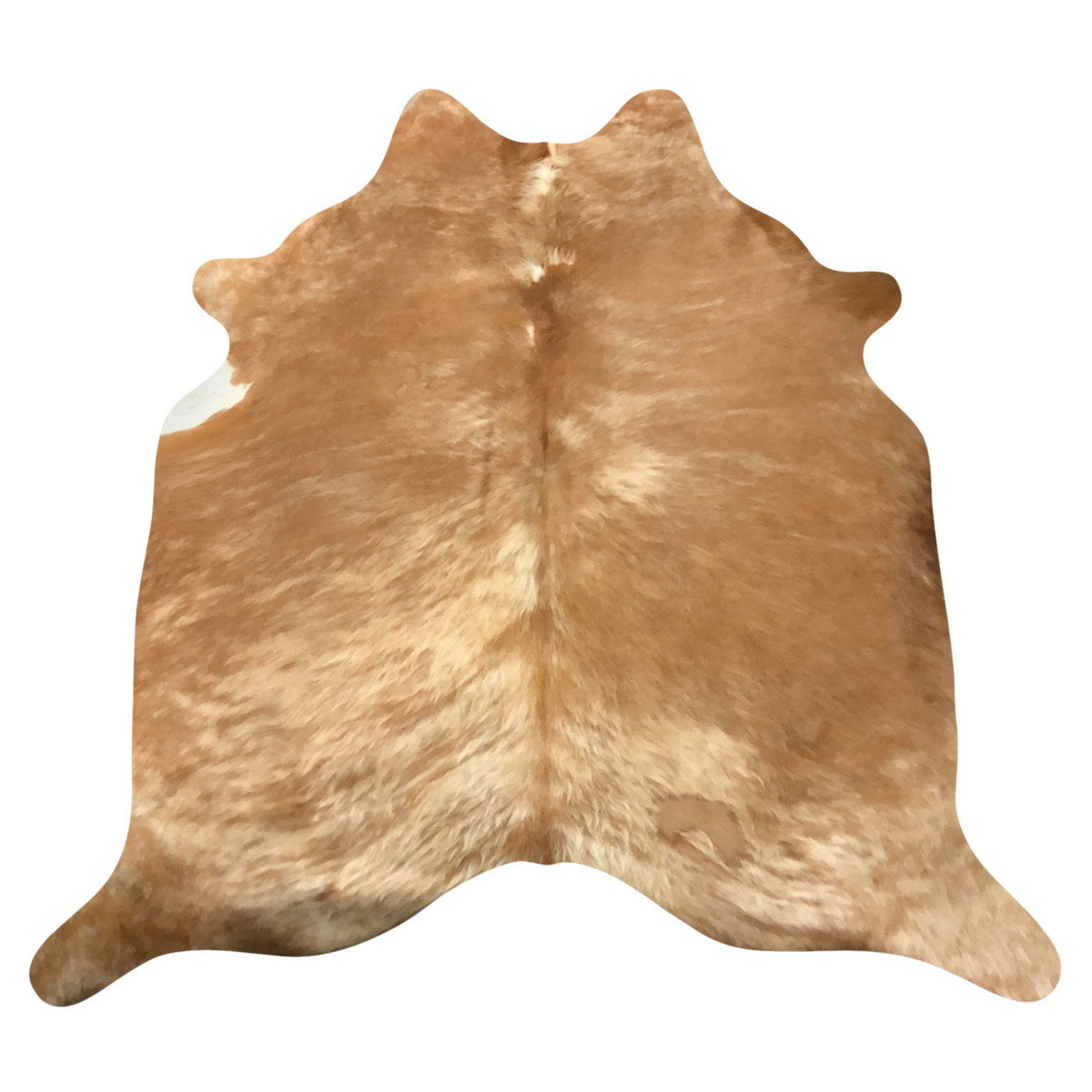 Natural Brazilian Cowhide Rug - Caramel, Beige & Ivory