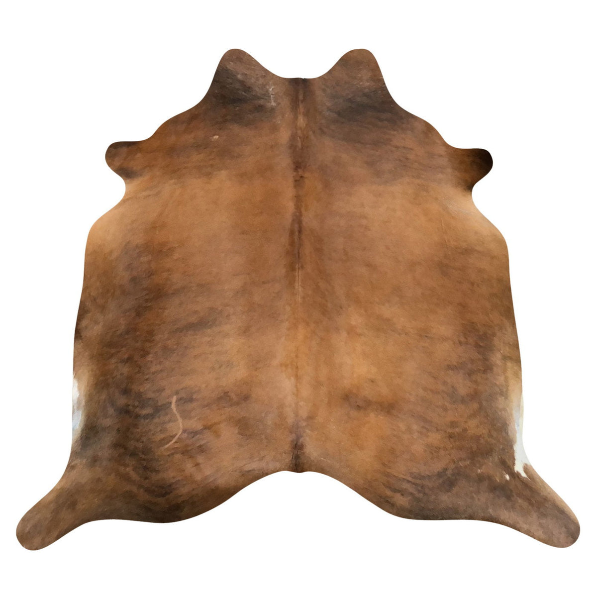 Natural Brazilian Cowhide Rug - Caramel, Taupe & Ivory