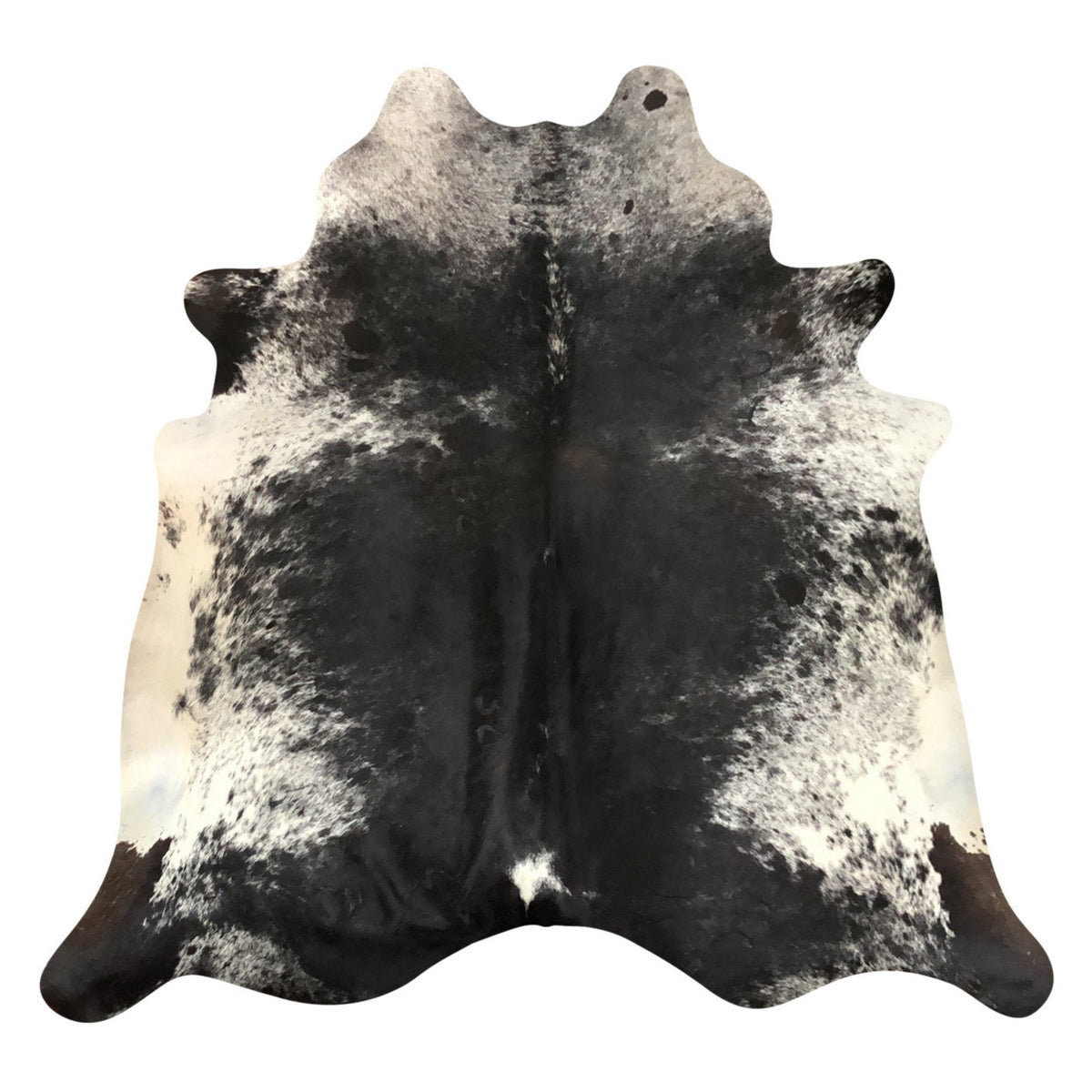 Natural Brazilian Cowhide Rug - Espresso & Ivory