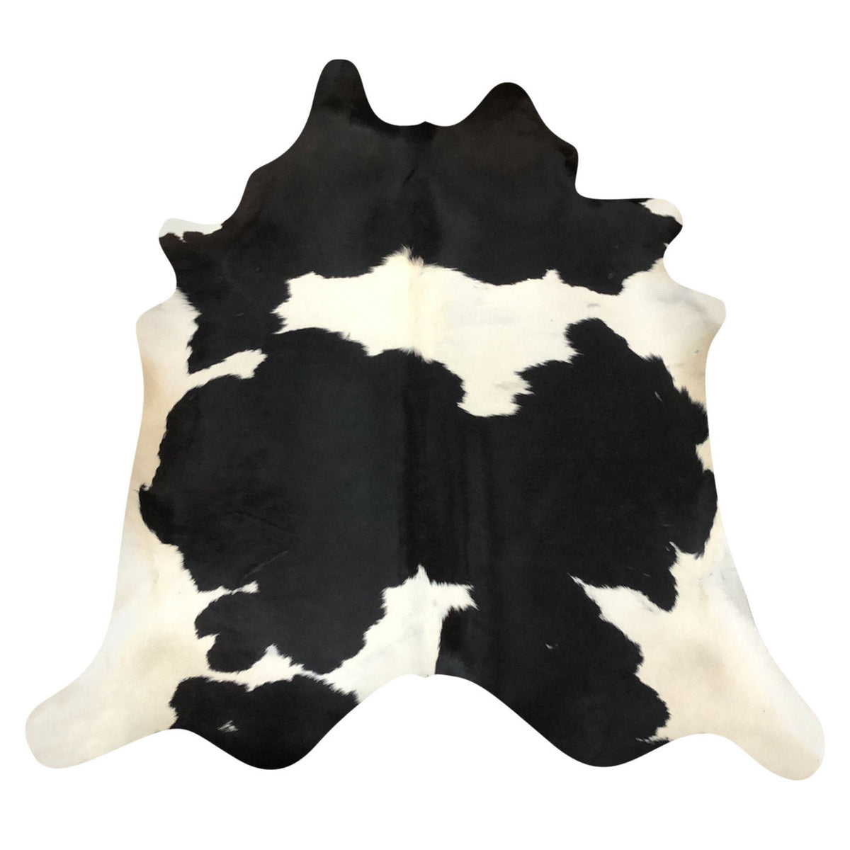 Natural Brazilian Cowhide Rug - Espresso & Ivory