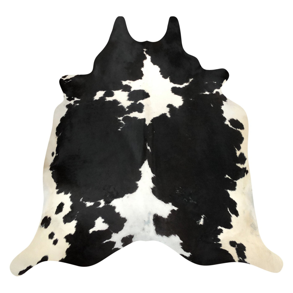 Natural Brazilian Cowhide Rug - Espresso & Ivory