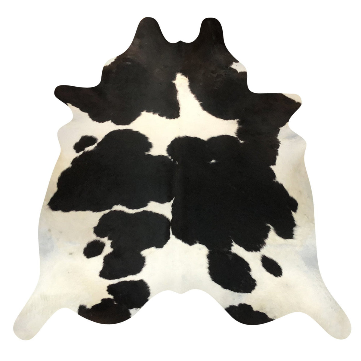Natural Brazilian Cowhide Rug - Espresso & Ivory