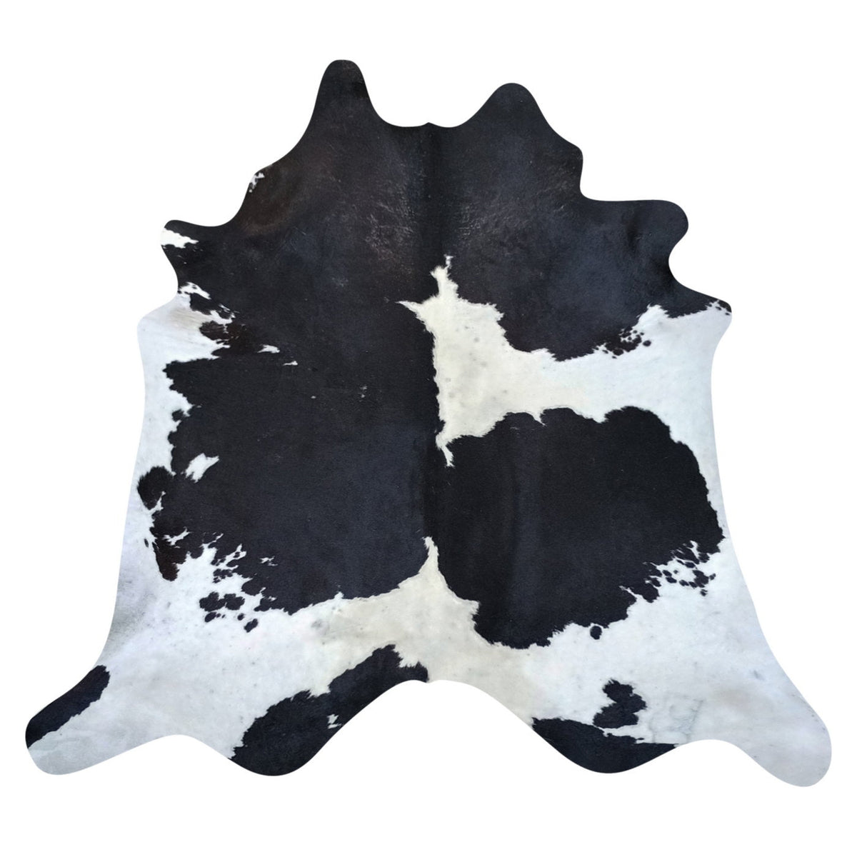 Natural Brazilian Cowhide Rug - Espresso & Ivory