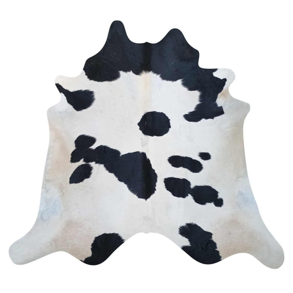 Natural Brazilian Cowhide Rug - Espresso, Beige & Ivory