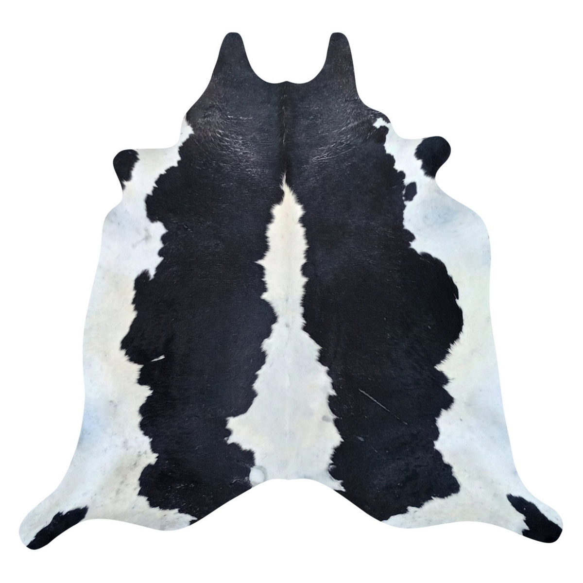 Natural Brazilian Cowhide Rug - Espresso, Beige & Ivory