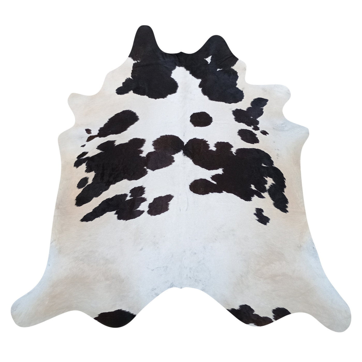Natural Brazilian Cowhide Rug - Espresso, Beige & Ivory