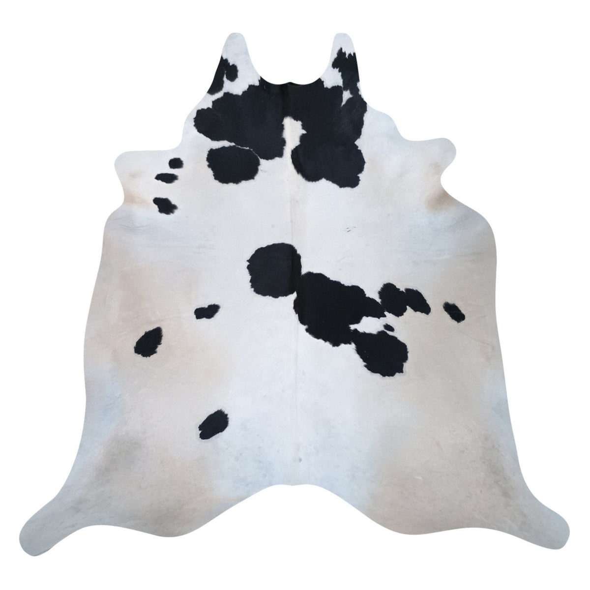 Natural Brazilian Cowhide Rug - Ivory, Espresso & Beige