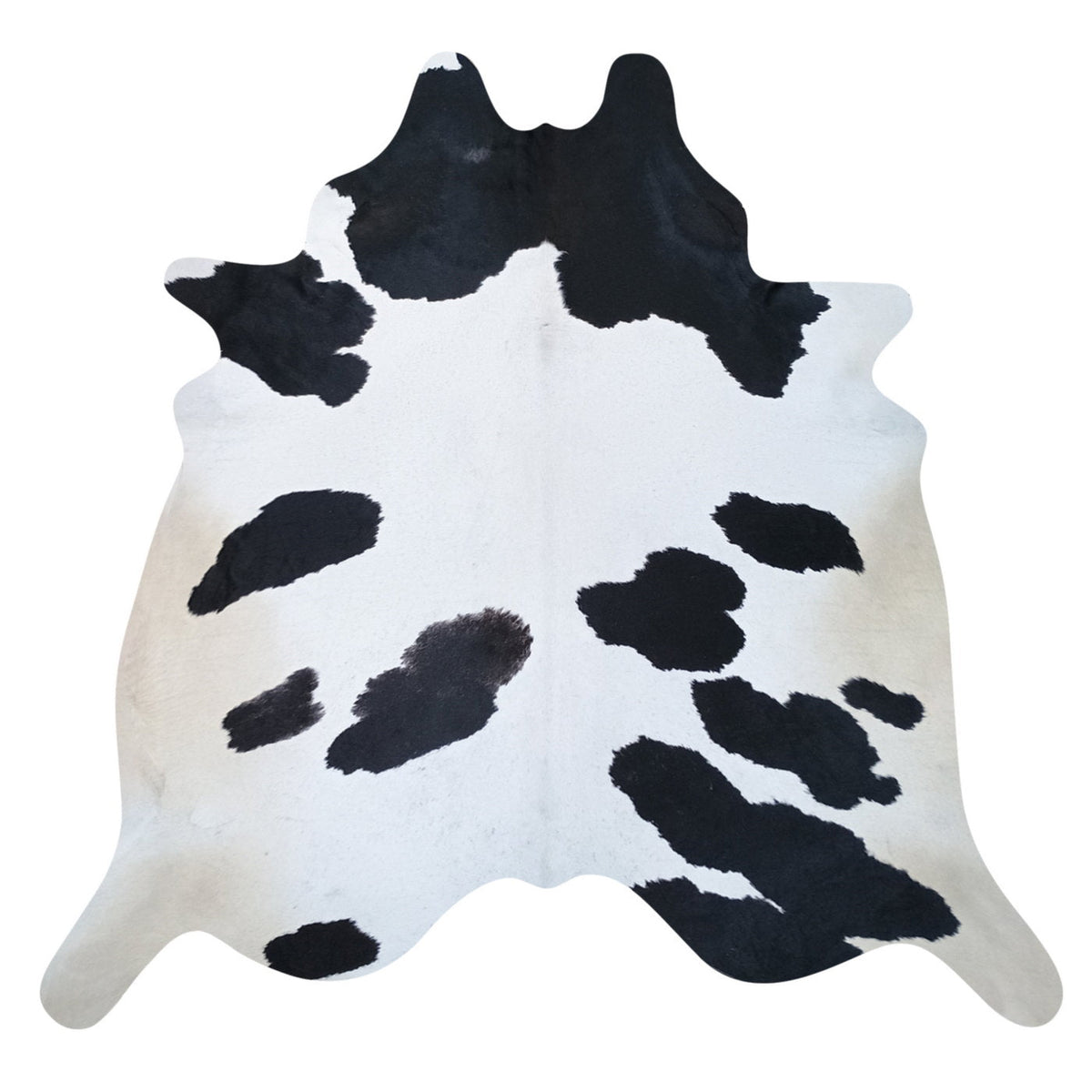 Natural Brazilian Cowhide Rug - Ivory, Espresso & Beige