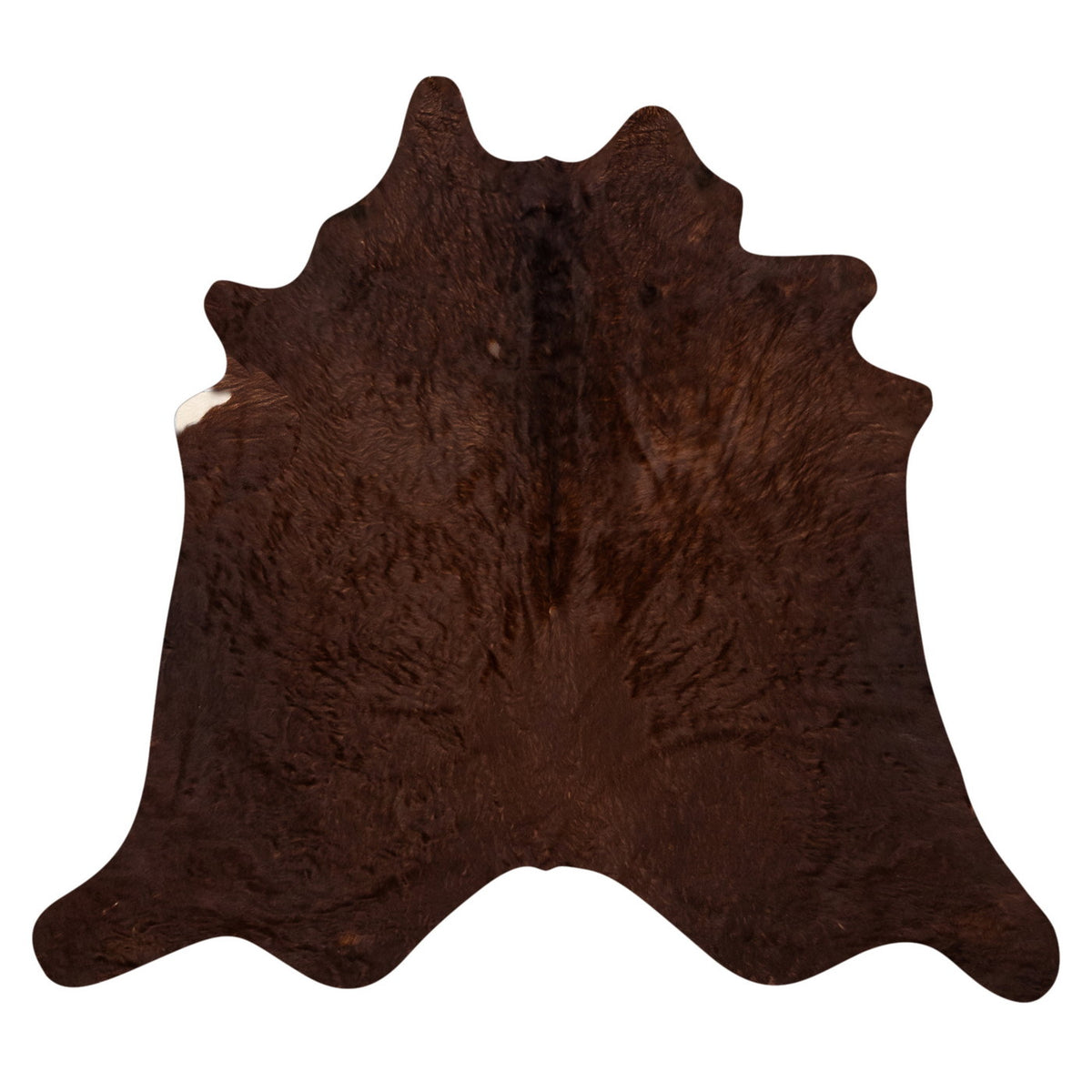 Natural Brazilian Cowhide Rug - Chocolate