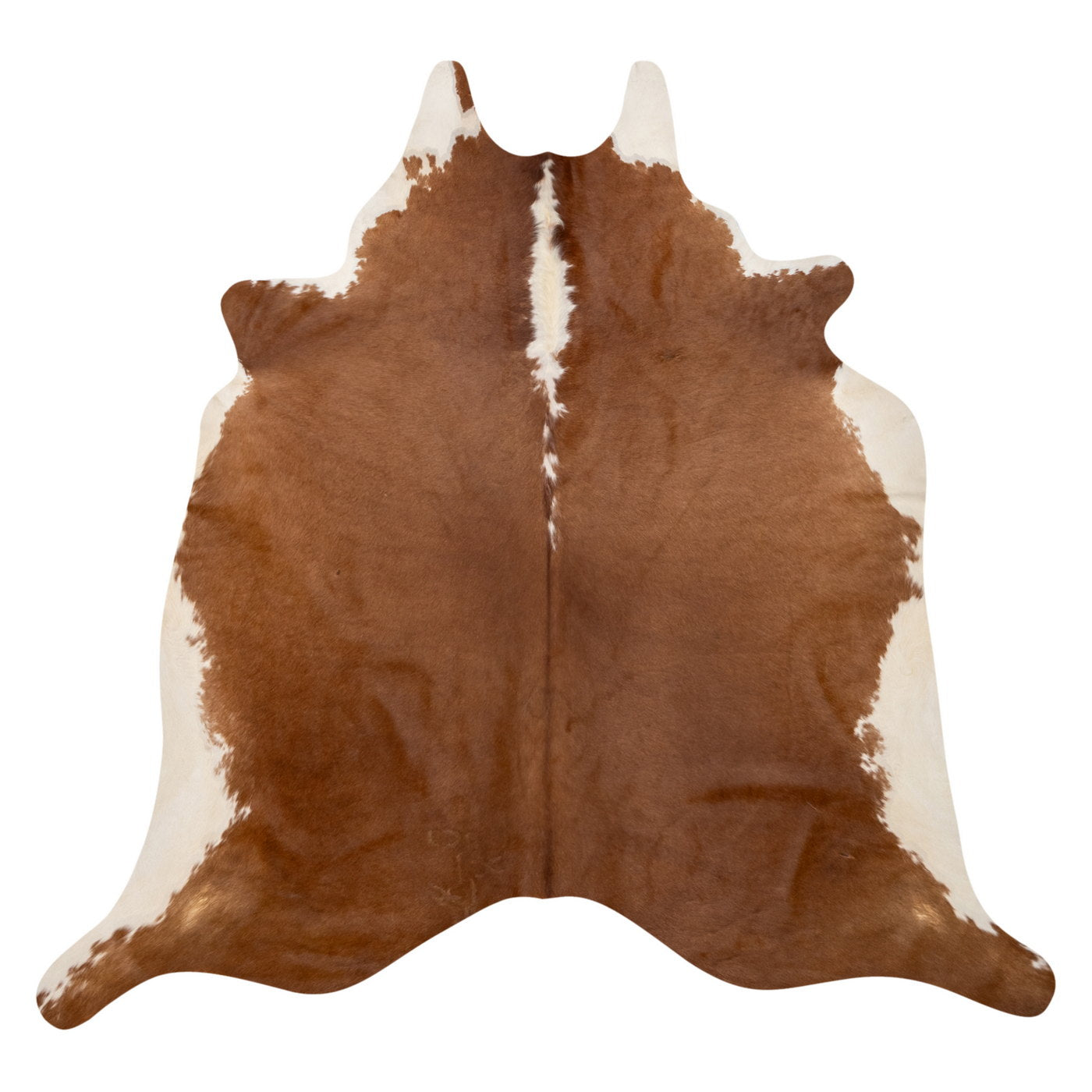 Natural Brazilian Cowhide Rug - Mocha & Ivory