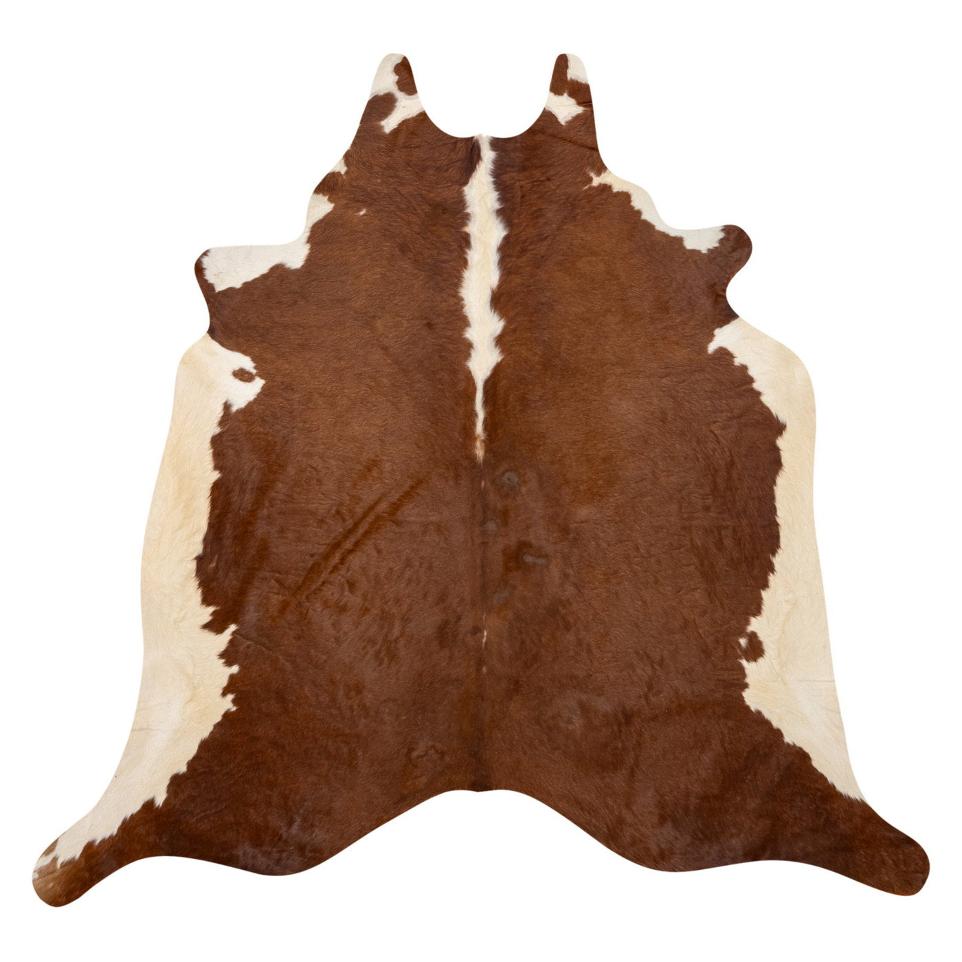 Natural Brazilian Cowhide Rug - Mocha & Ivory