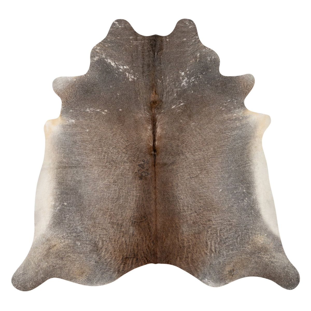 Natural Brazilian Cowhide Rug - Grey & Beige