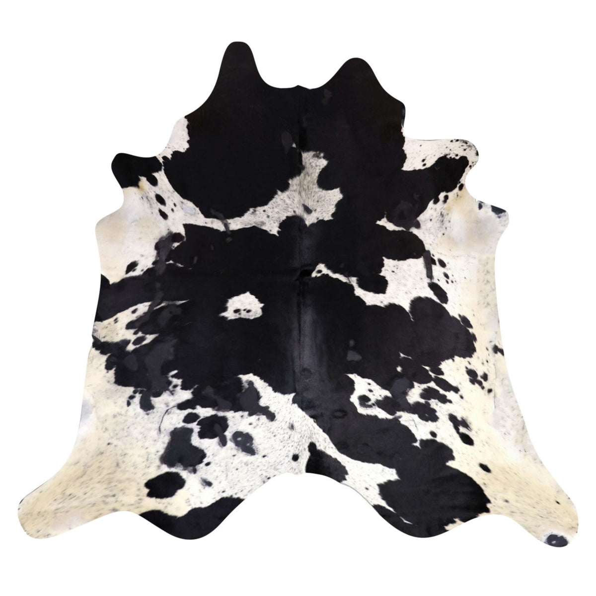 Natural Brazilian Cowhide Rug - Espresso & Ivory