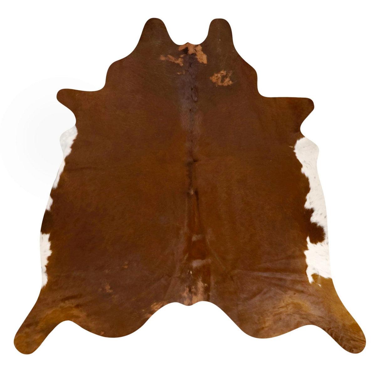 Natural Brazilian Cowhide Rug - Mocha & Ivory