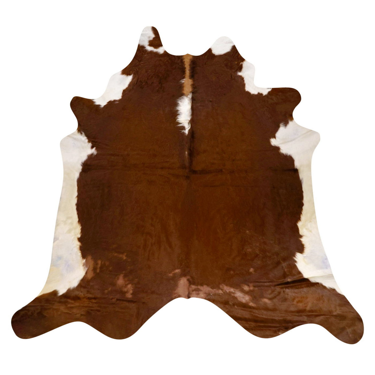 Natural Brazilian Cowhide Rug - Mocha & Ivory
