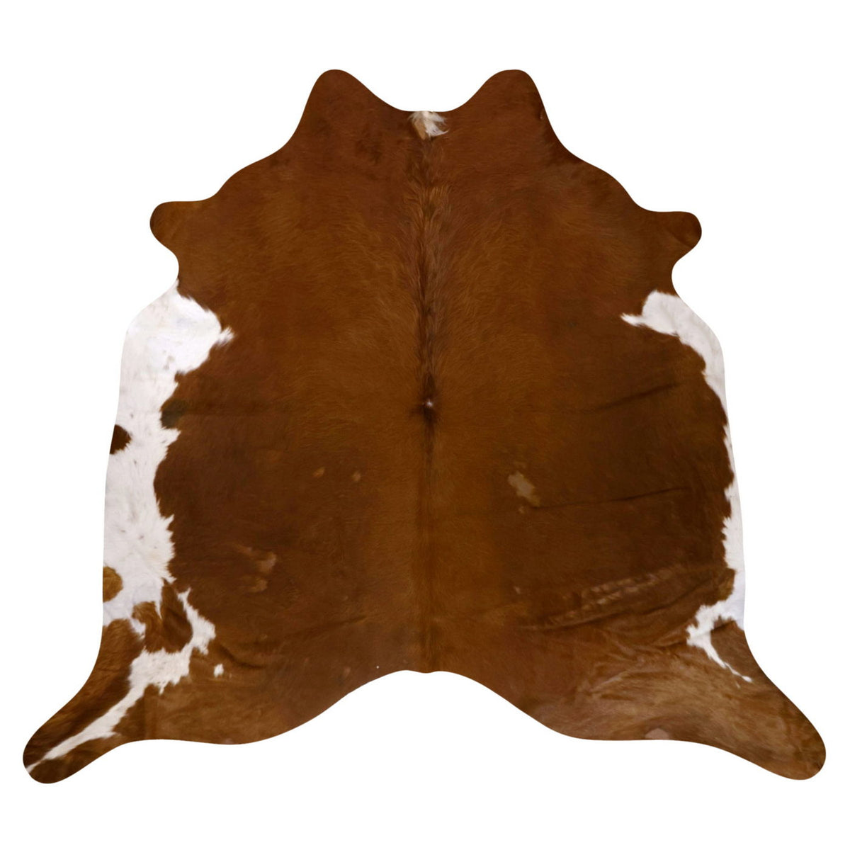 Natural Brazilian Cowhide Rug - Mocha & Ivory