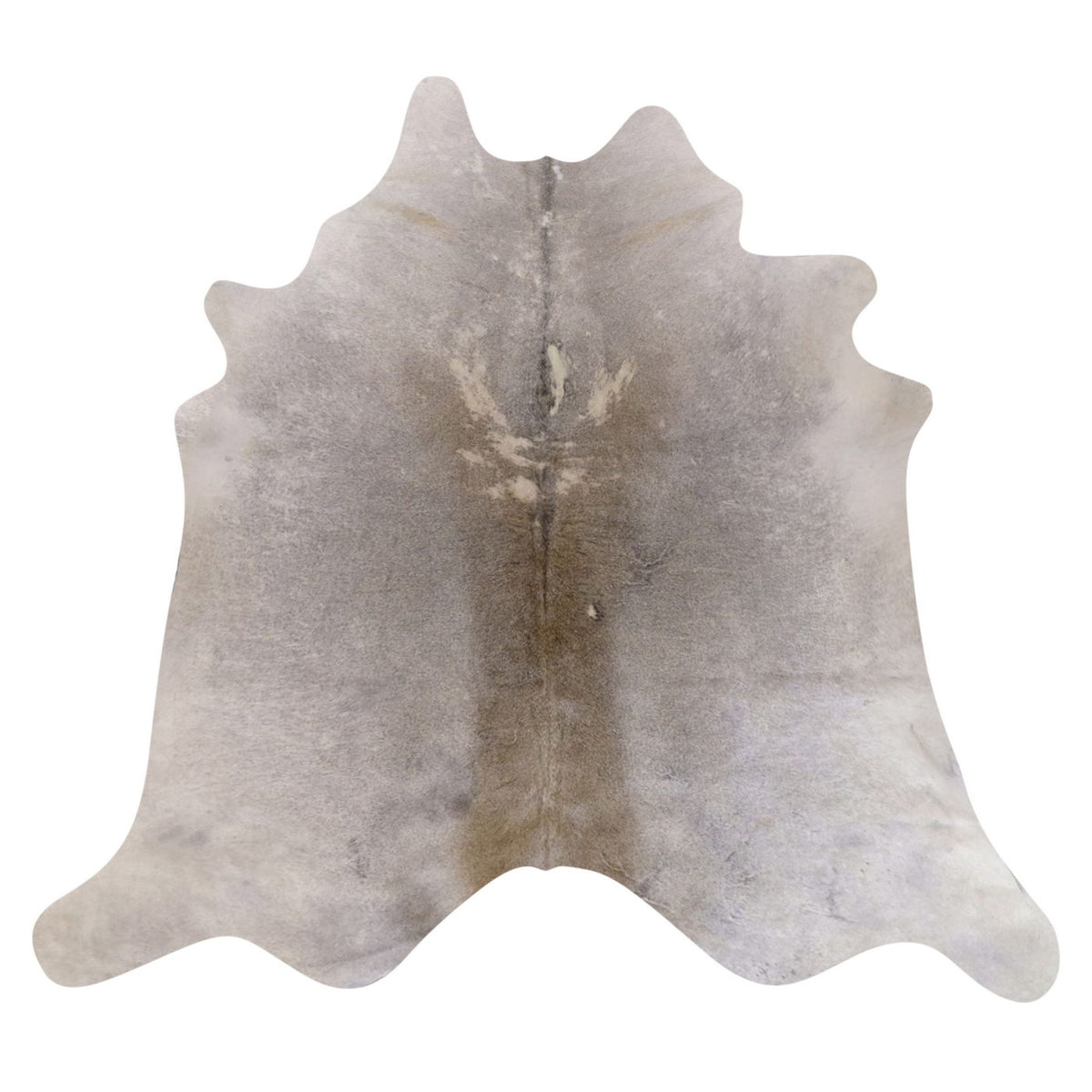Natural Brazilian Cowhide Rug - Grey & Ivory