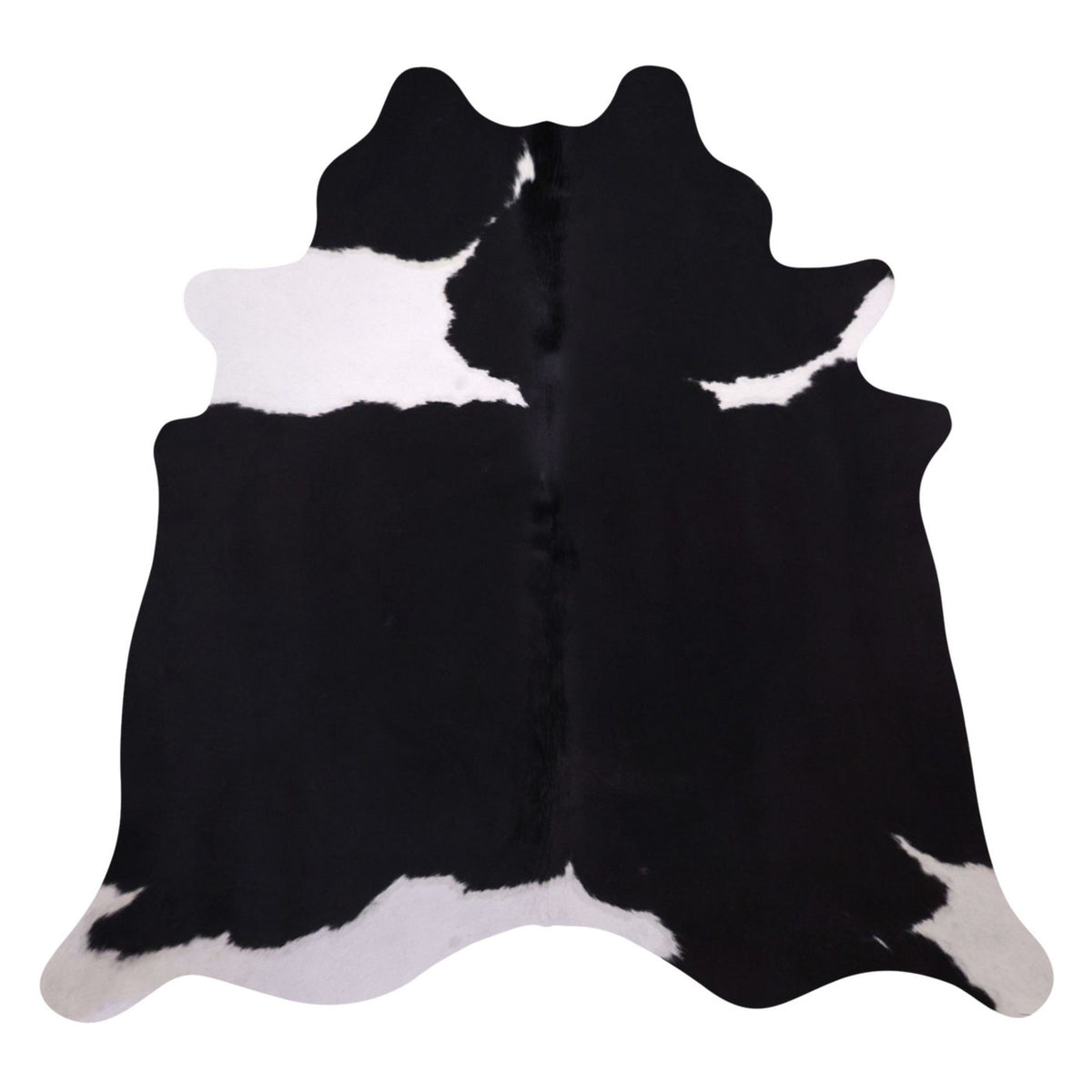 Natural Brazilian Cowhide Rug - Espresso & Ivory