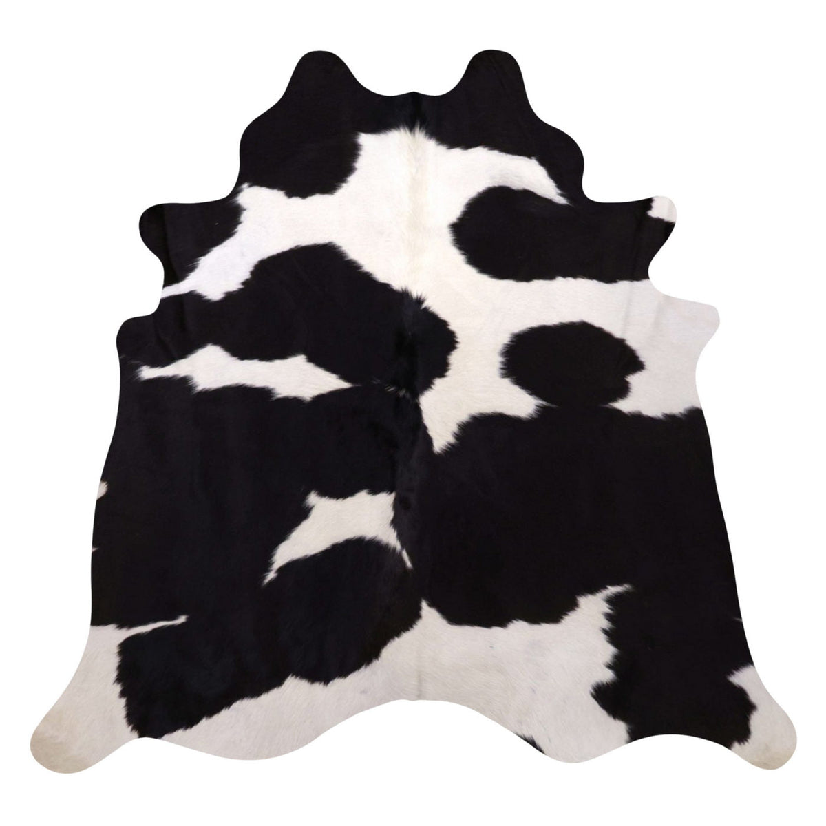 Natural Brazilian Cowhide Rug - Espresso & Ivory