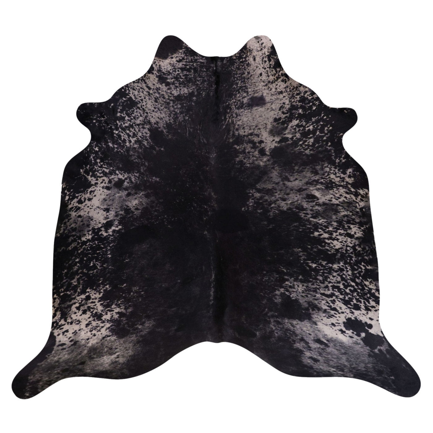 Natural Brazilian Cowhide Rug - Espresso & Ivory