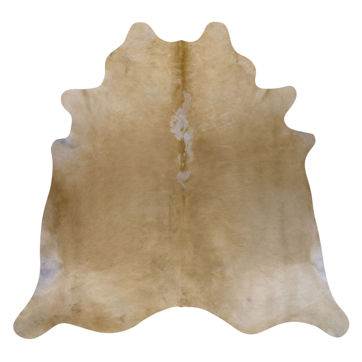 Natural Brazilian Cowhide Rug - Caramel & Beige