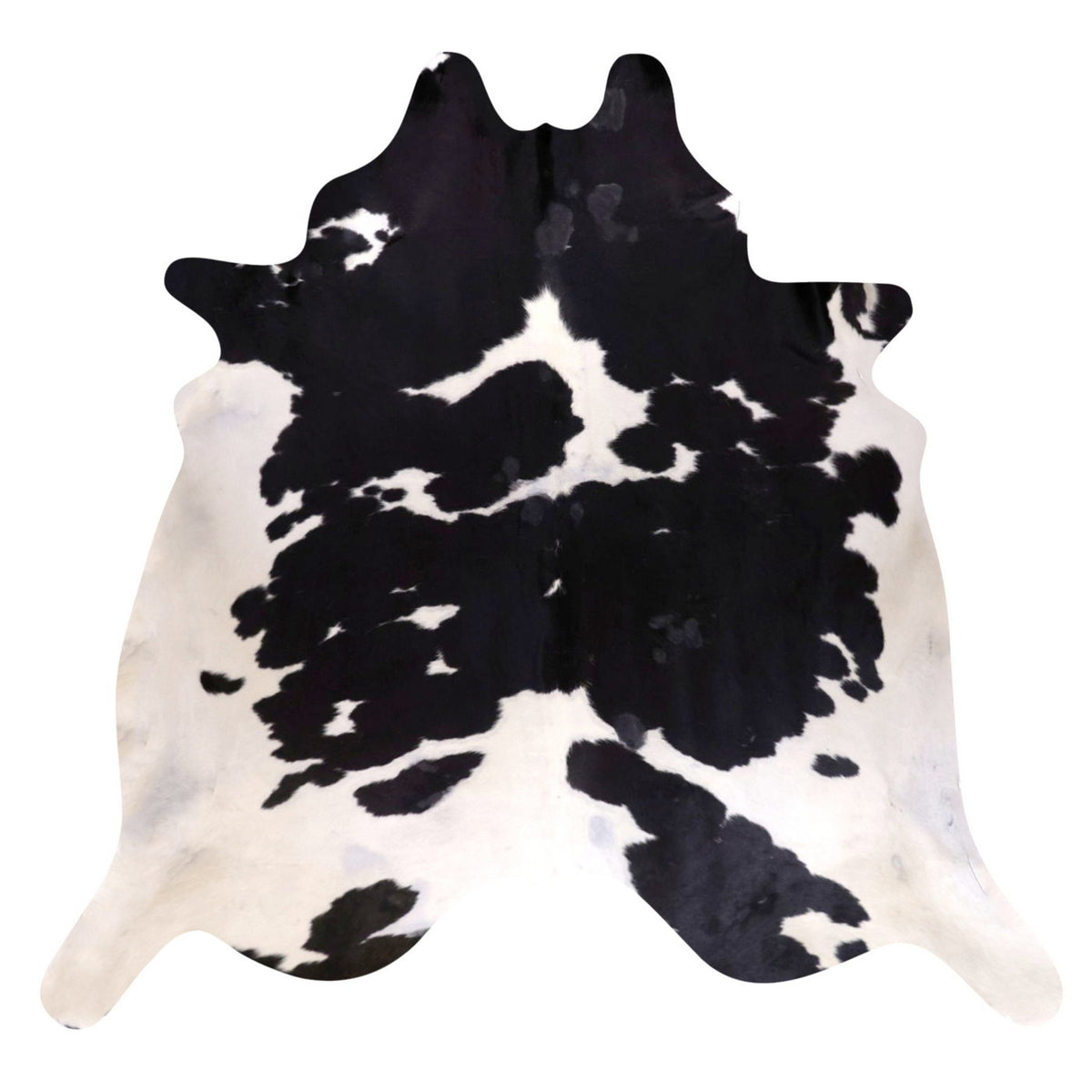 Natural Brazilian Cowhide Rug - Espresso & Ivory