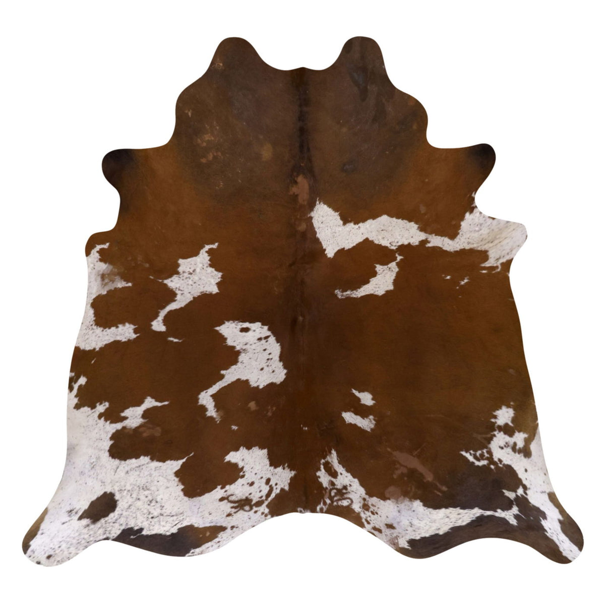 Natural Brazilian Cowhide Rug - Mocha & Ivory