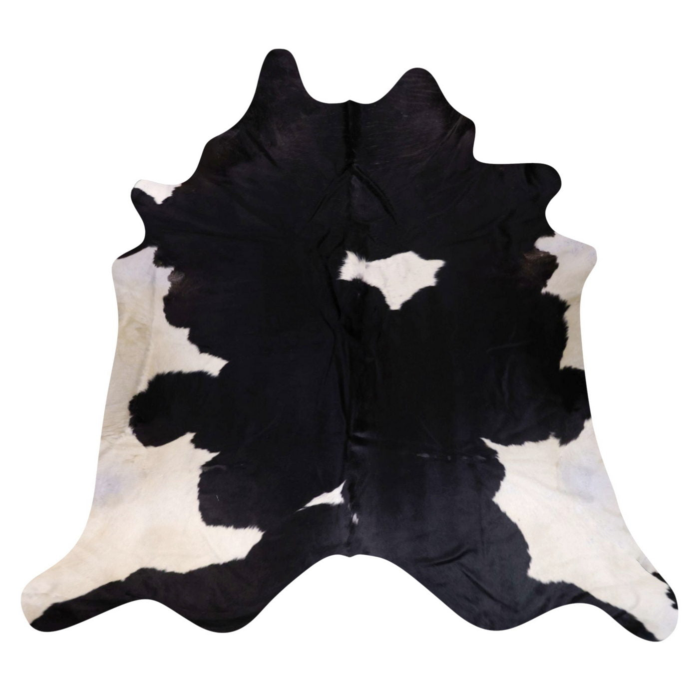 Natural Brazilian Cowhide Rug - Espresso & Ivory