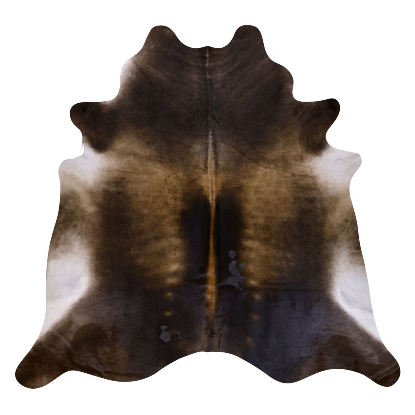 Natural Brazilian Cowhide Rug - Mocha, Espresso & Ivory