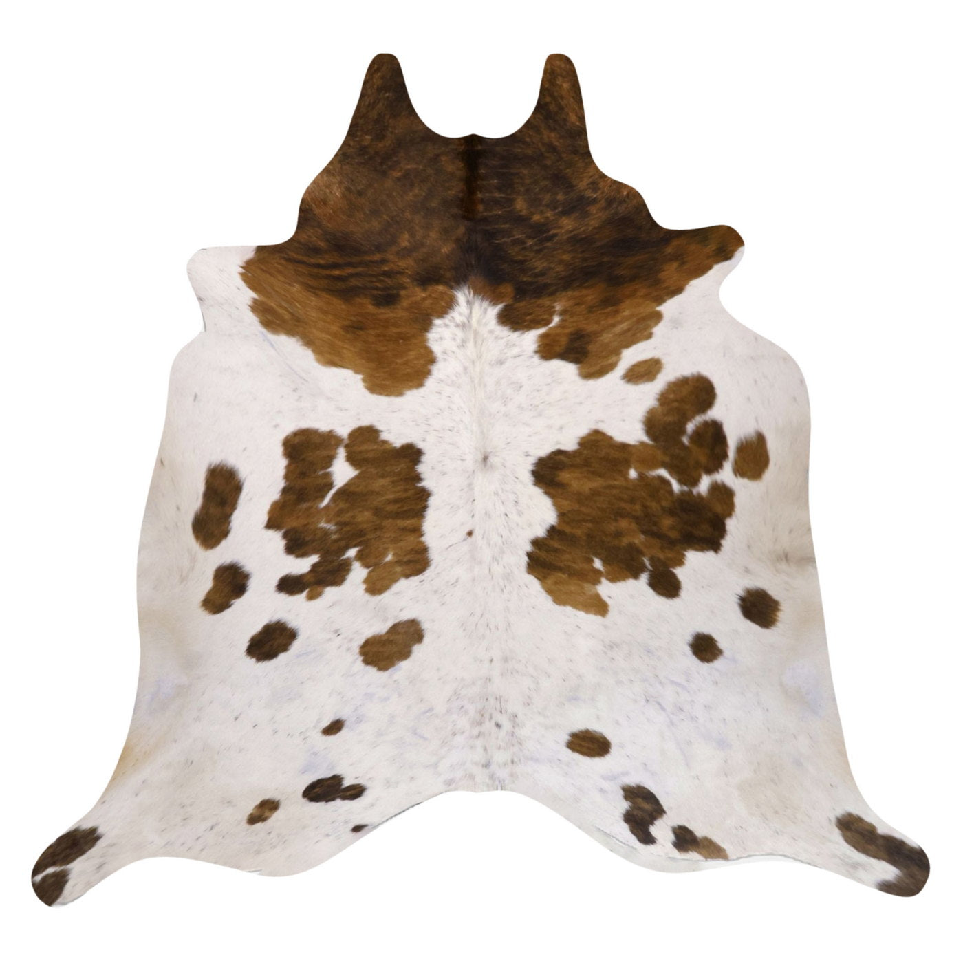 Natural Brazilian Cowhide Rug - Ivory, Mocha & Chocolate