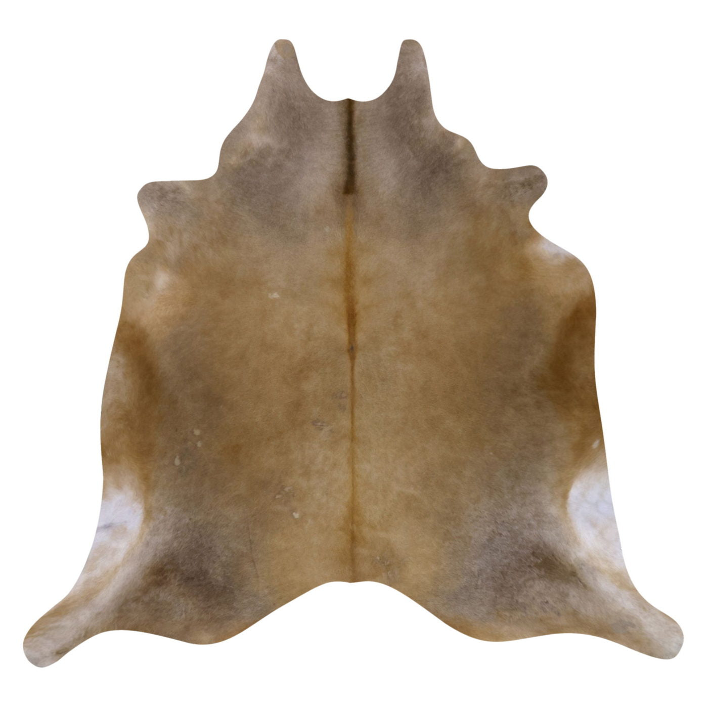 Natural Brazilian Cowhide Rug - Caramel & Taupe