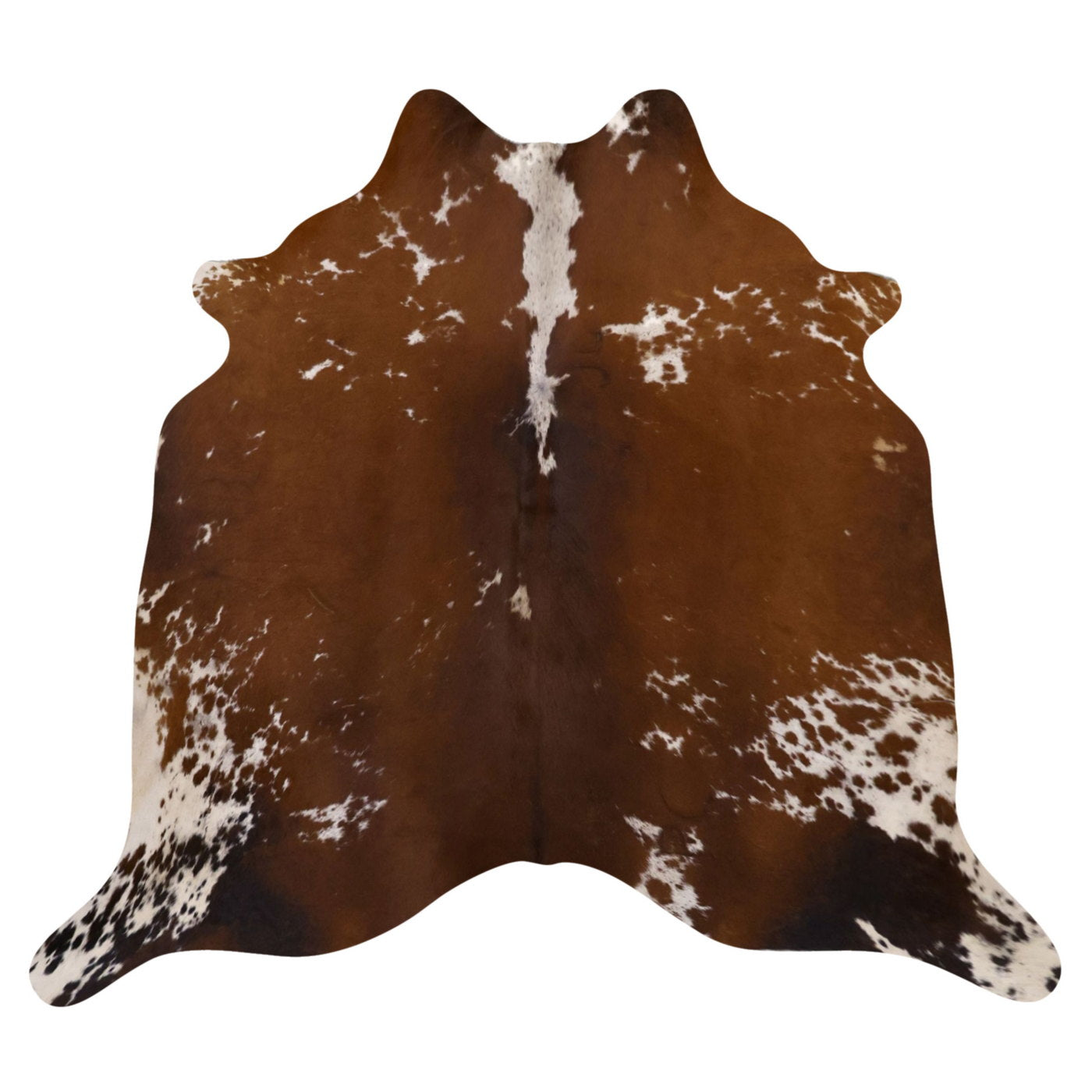 Natural Brazilian Cowhide Rug - Mocha & Ivory