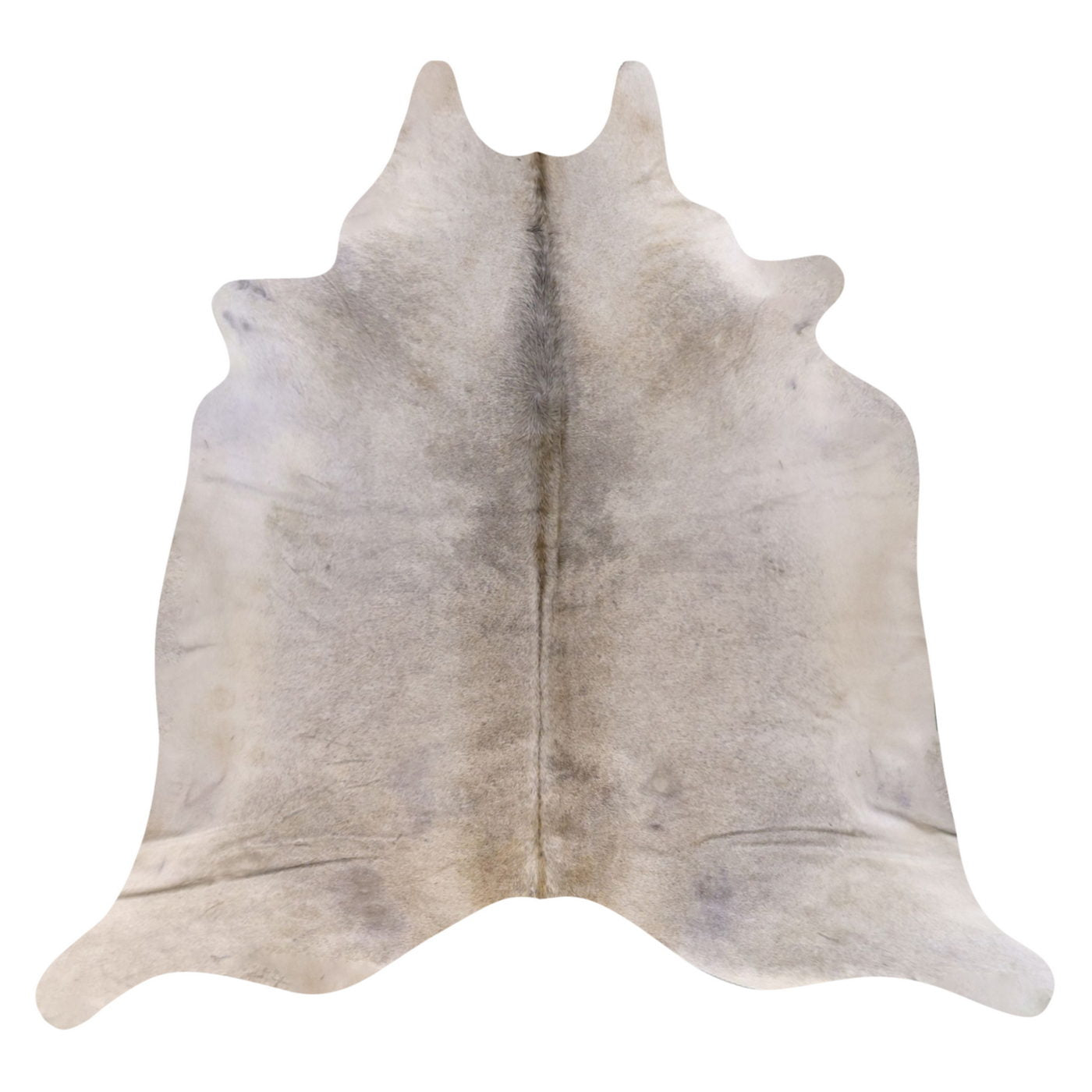 Natural Brazilian Cowhide Rug - Ivory & Grey