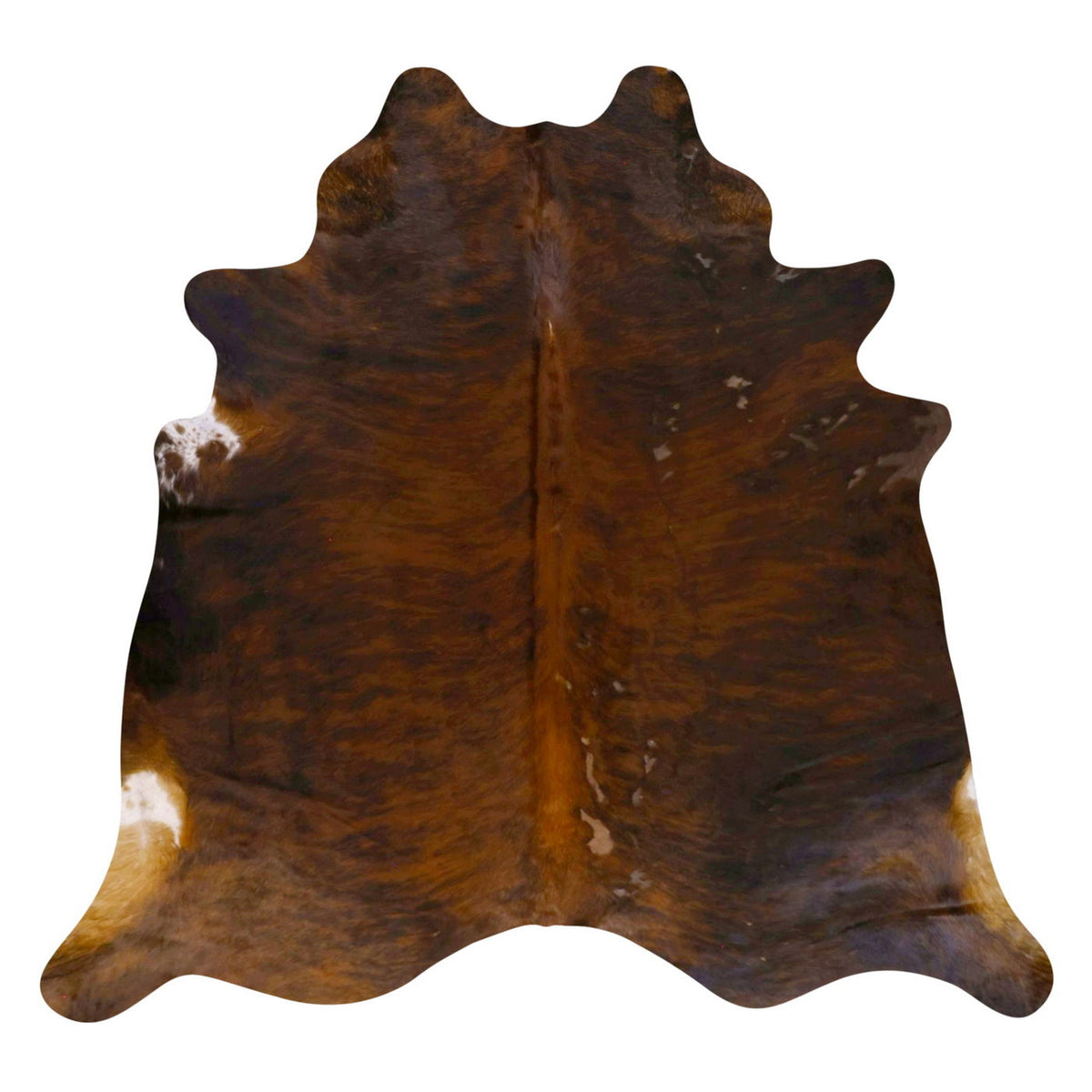 Natural Brazilian Cowhide Rug - Mocha, Caramel & Ivory