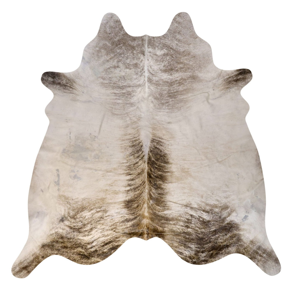 Natural Brazilian Cowhide Rug - Ivory, Taupe & Grey