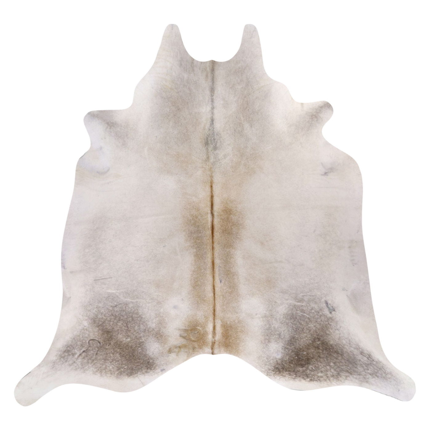 Natural Brazilian Cowhide Rug - Ivory, Grey & Beige
