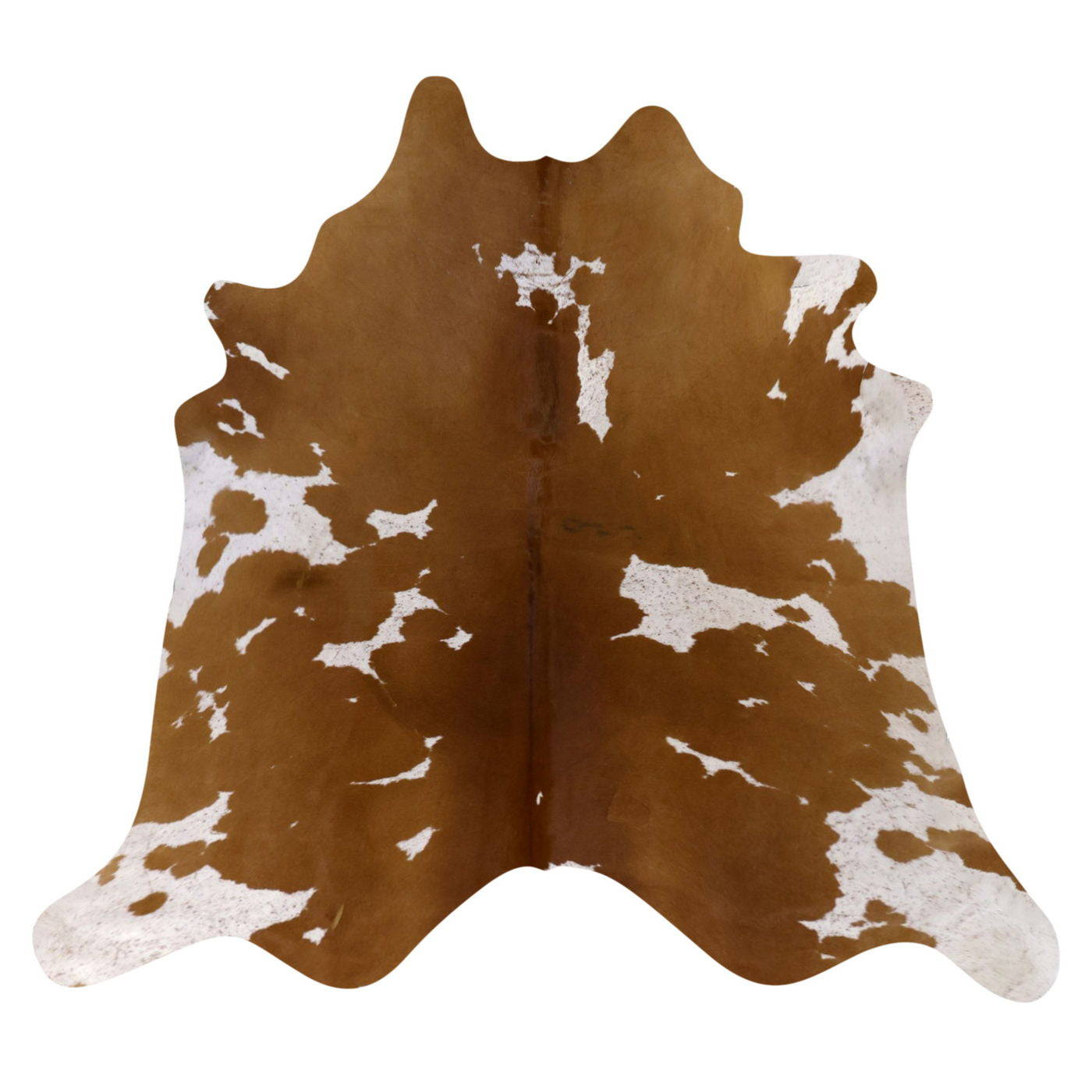 Natural Brazilian Cowhide Rug - Mocha & Ivory