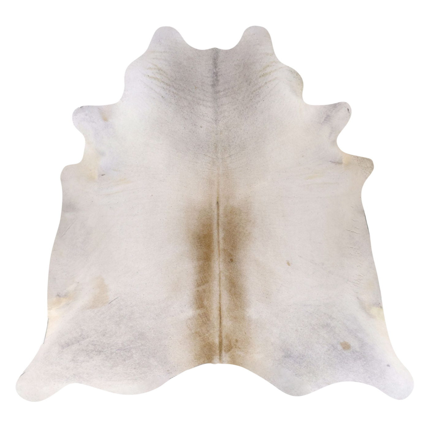Natural Brazilian Cowhide Rug - Ivory & Caramel