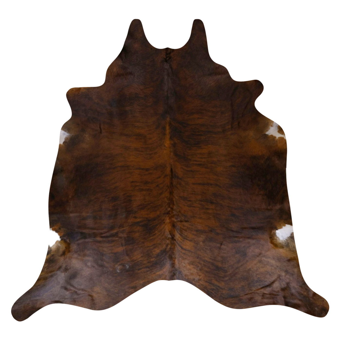 Natural Brazilian Cowhide Rug - Mocha, Espresso & Ivory