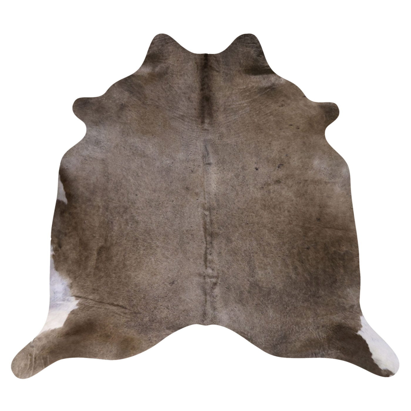 Natural Brazilian Cowhide Rug - Grey & Ivory