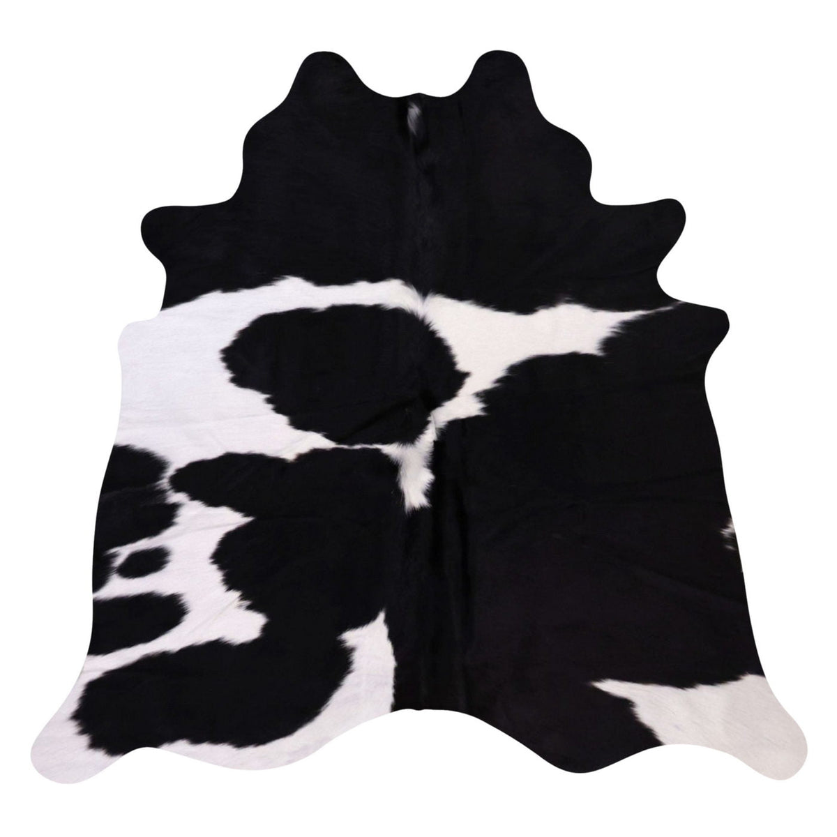 Natural Brazilian Cowhide Rug - Espresso & Ivory