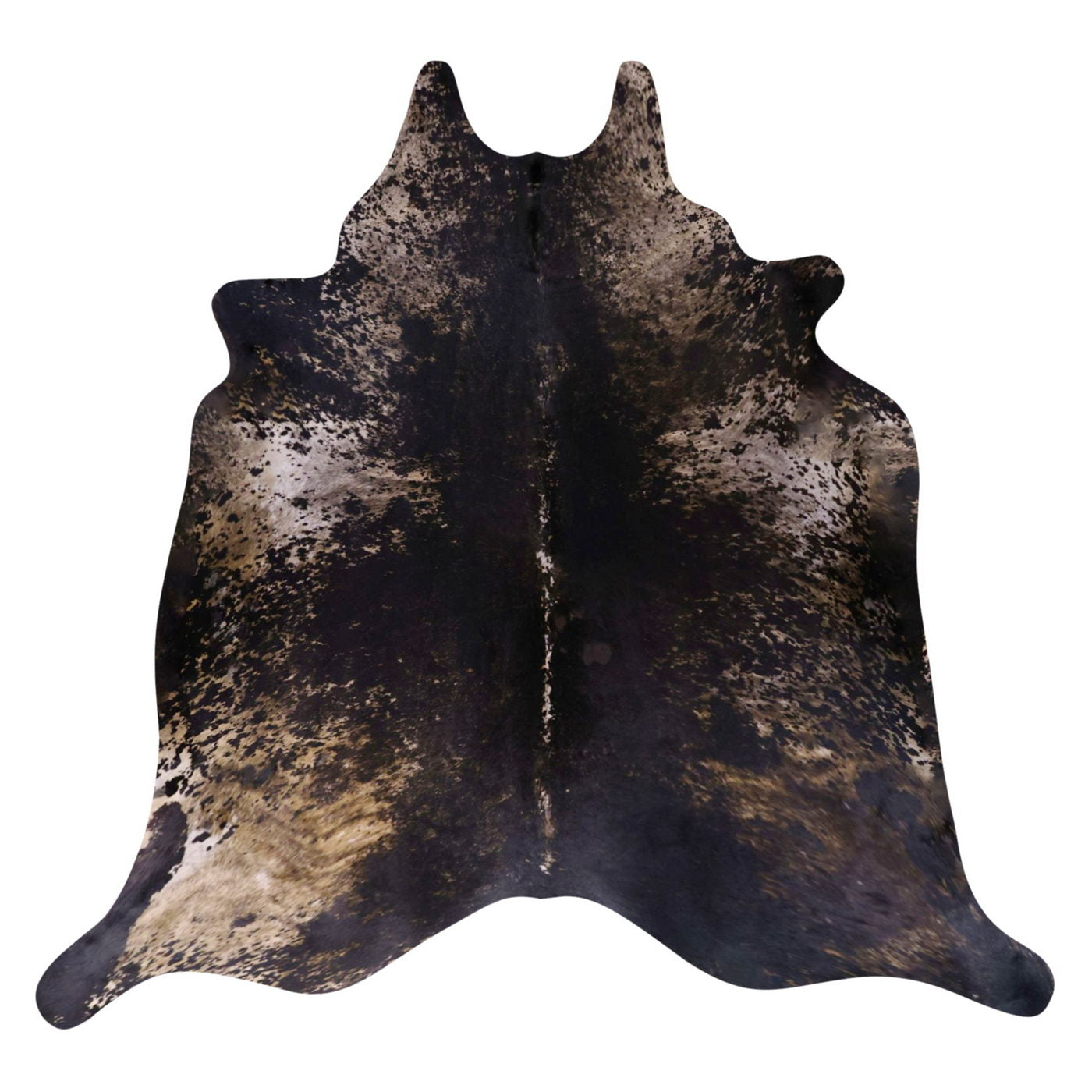 Natural Brazilian Cowhide Rug - Espresso, Chocolate & Ivory
