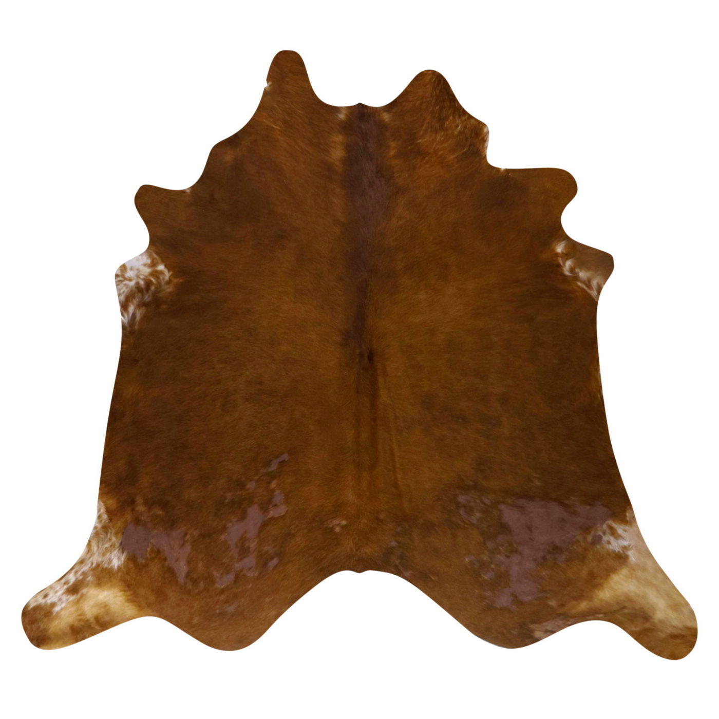 Natural Brazilian Cowhide Rug - Mocha & Beige