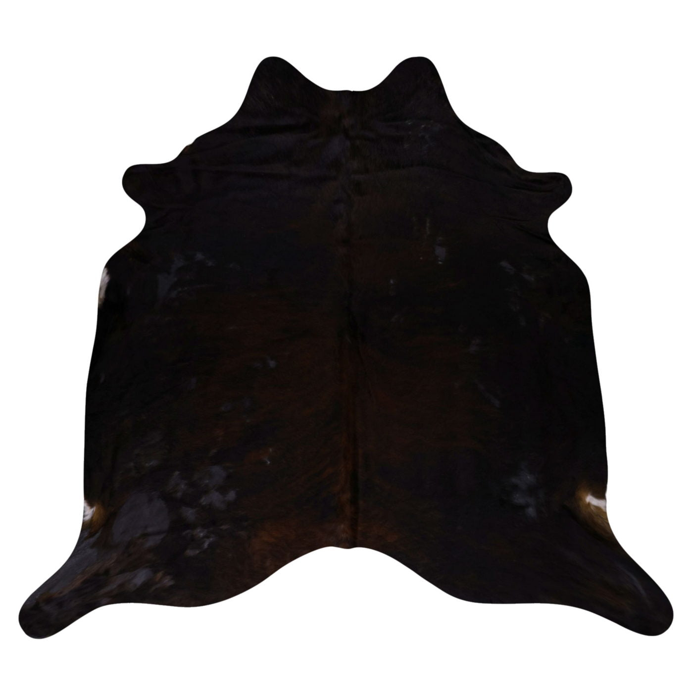 Natural Brazilian Cowhide Rug - Espresso
