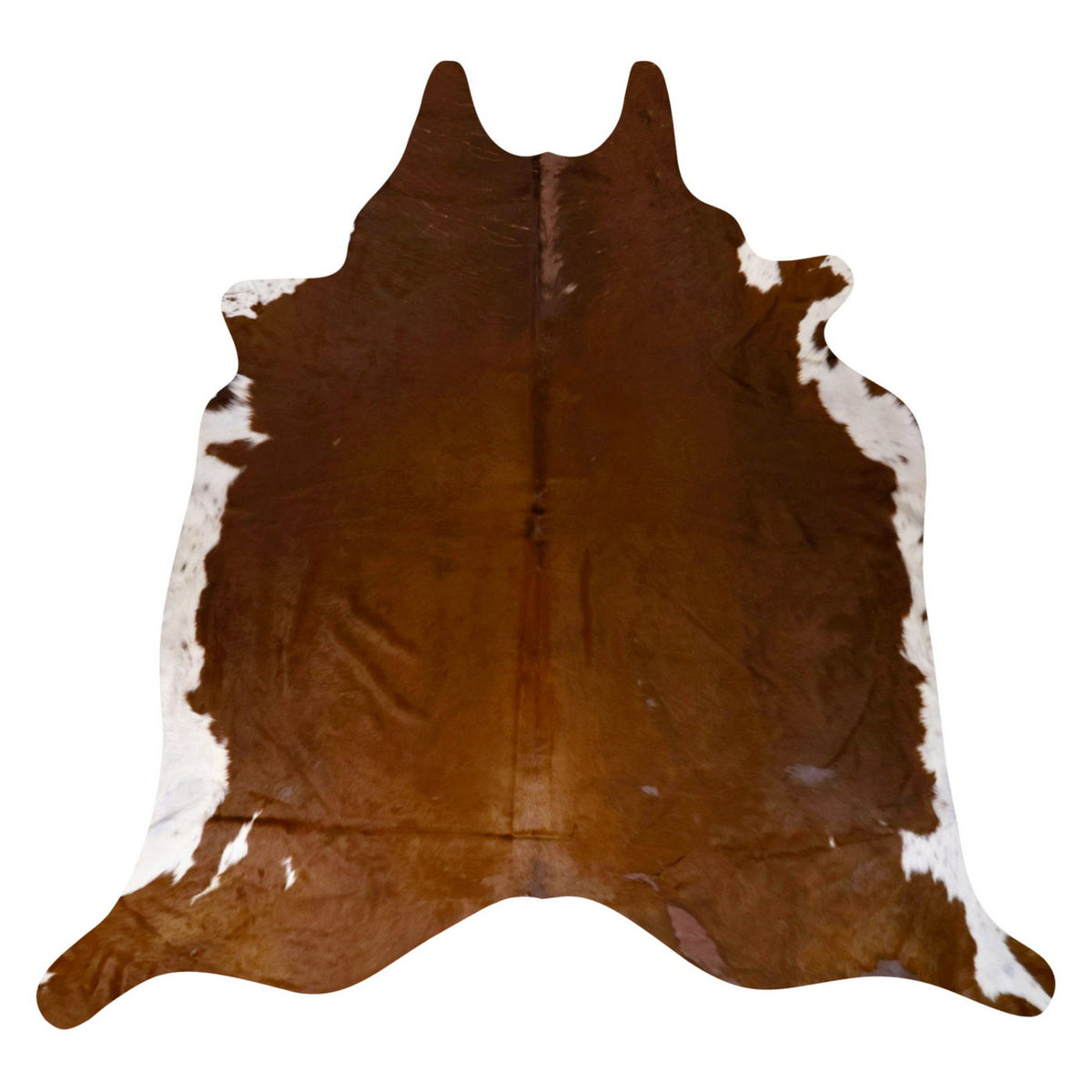 Natural Brazilian Cowhide Rug - Mocha & Ivory