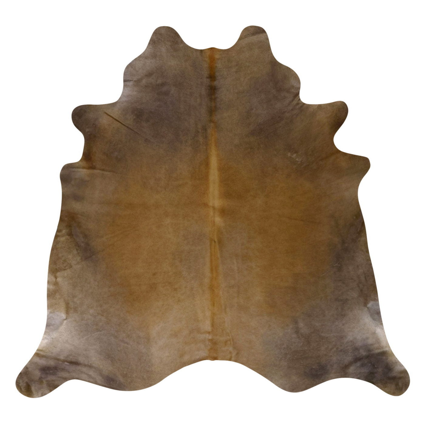 Natural Brazilian Cowhide Rug - taupe & Caramel